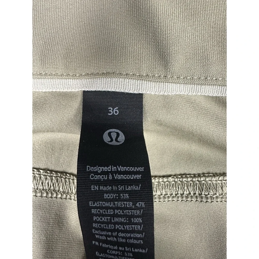Lululemon Pants Mens 36x30 Beige Tech Chino Stretch Casual Golf Travel Tapered